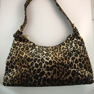 Valerie Jean Leopard Leather Purse 16”